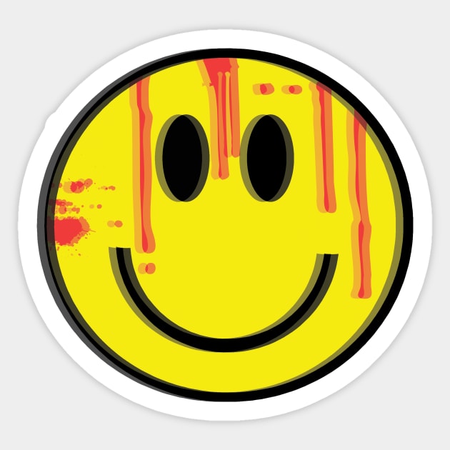 Creepy Smiley Face Sticker by saif